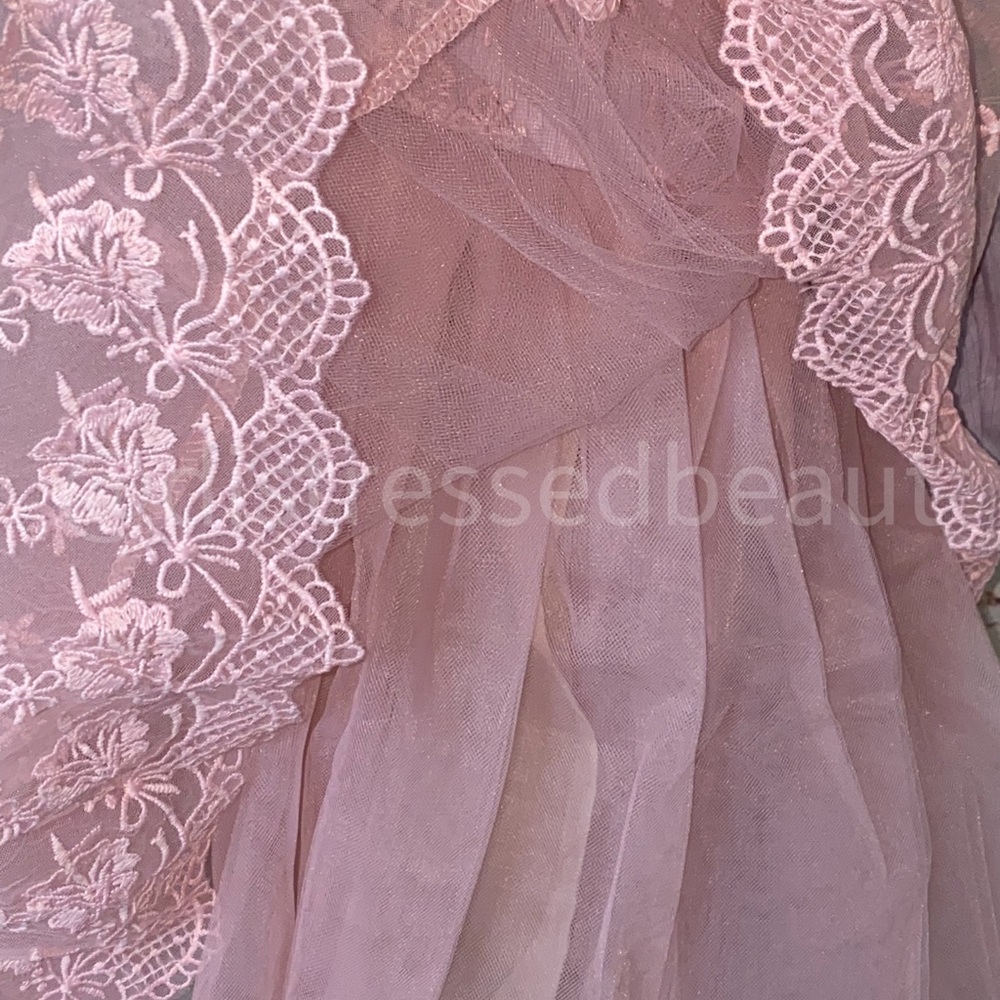 ❌ Pink Baby Doll Princess Lace Dress - Picture 16 of 16
